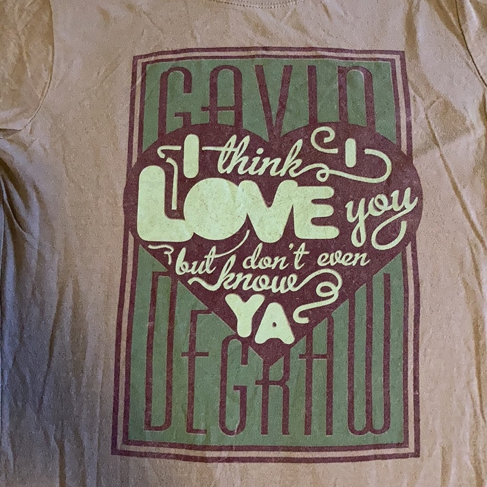 Next Level Apparel Gavin Degraw Band Tee Size M - Picture 2 of 5